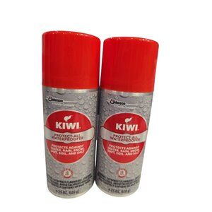 Kiwi Protect-All Waterproofer 4.25 oz Shoe Sneaker & Fabric Spray LOT OF 2